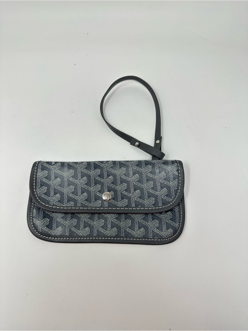 Goyard Saint Louis Pouch Wallet Gray Canvas leather